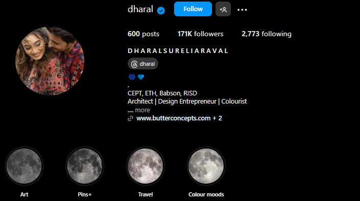 Dharal Surelia Instagram Account Profile Photo